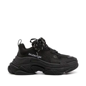 BALENCIAGA Almost New Black and White Sneakers - Size 38 - Pristine Condition